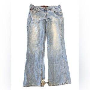 Vintage Low Rise Mudd Bootcut/Flare Distressed Jeans Size 17